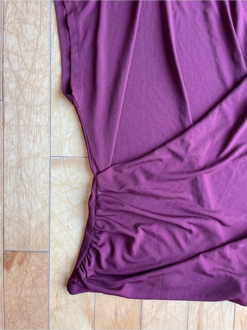 Pennington PENN Plum Draped Wrap Blouse Size 3X - Picture 2 of 7